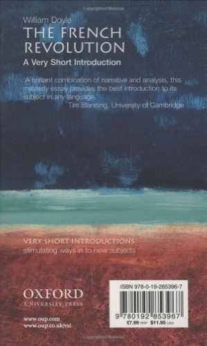 Book's Cover of The French Revolution: A Very Short Introduction