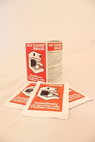 Puly 'Baby' Cleaner Descaler Limescale Remover for Espresso Coffee Machines (10 x 30g) by Puly