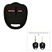 KMH Silicone Key Cover Fit for Mitsubishi 2 Button Remote Key (Black with Red) RS.199.00