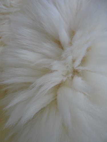 Schaffell Lammfell weiß 120-130cm - 2