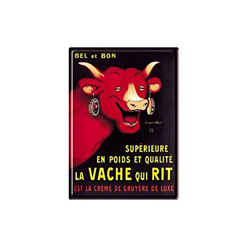 Editions Clouet 29002 Tableau d'Affichage Vache Qui Rit Rabier CP Métal 15 x 21 cm