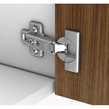 Gedotec Charnière Porte Meuble Cuisine - Charnière Inox Invisible Amortie 95° - Pour Porte De