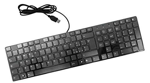 BTC 6310U Ultra dünne USB-Tastatur mit italienischem Layout
