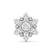 Myzevar Cubic Zirconia 18K White Gold Plated Sterling Silver Nose Pin For Women RS.399.00