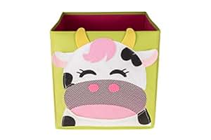Aufbewahrungsbox mit Motiv Lächelnde Kuh - faltbar - als Schrank