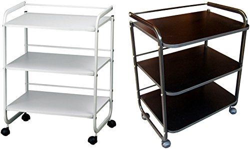 POLIRONESHOP MODUS carrello trolley mobiletto per estetista estetica massaggi fisioterapia tattoo tatuaggio lettino da massaggio estetiste ceretta cerette fisioterapista ricostruzione unghie nail art onicotecnica extension ciglia manicure e pedicure economico economici professionale (Bianco)