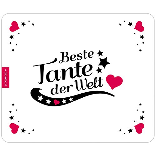 Wandkings Mousepad / Mauspad mit Schriftzug „Beste Tante der Welt“ – Design wählbar – ideales Geschenk für Tanten – MOTIV 4 - 2