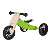 Lauflernrad / Laufrad – Holz 4 in 1 smartbike – grün – ab 1 Jahre - 2