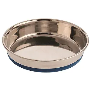 Durapet Stainless Steel Cat Dish with Silicone Bonding at Bottom (250 ml)