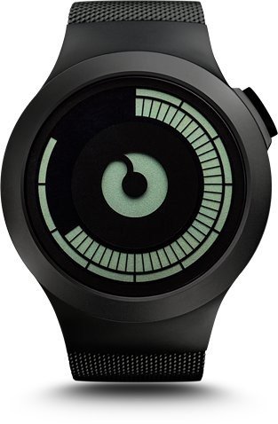 Ziiiro Unisexuhr Saturn Black Z0008WB