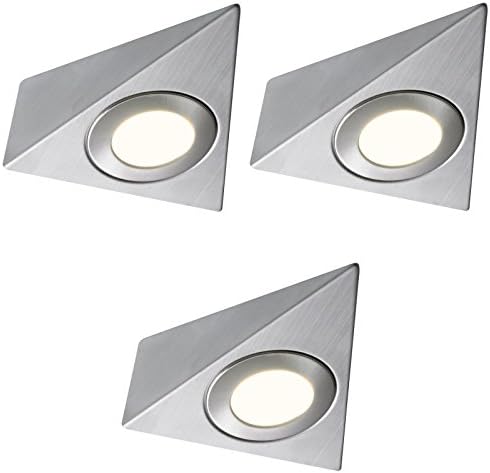 Lighting Innovations 3 X LED Mains Triangle Light Kitchen Under Cabinet Unit Cupboard Cool White