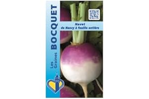 Sachet de graines de Navet de Nancy à feuille entière - 6 g - légume racine - LES GRAINES BOCQUET