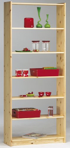 Steens 17914619 Bücherregal Axel 205 x 84 x 30 cm Kiefer massiv, natur lackiert - 2