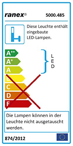 Ranex 5000.485 LED Wand Außenleuchte mit up und down light, 412 Lumen, warm weiß - 2