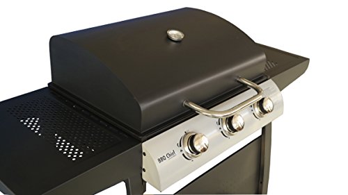 Gasgrill MAXXUS® BBQ CHIEF 4.2i – Neues Modell – 3 Edelstahl-Brenner mit 9kW Gesamtleistung. Gussrost, Seitenablagen - 2