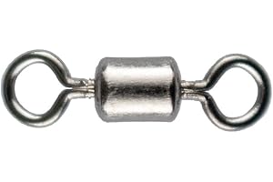 ‎LMAB LMAB Wirbel zum Angeln, Tönnchenwirbel Swivel, extra stark, Karabiner Set, 5 Größen zum Raubfischangeln auf Hecht, Zander & Barsch