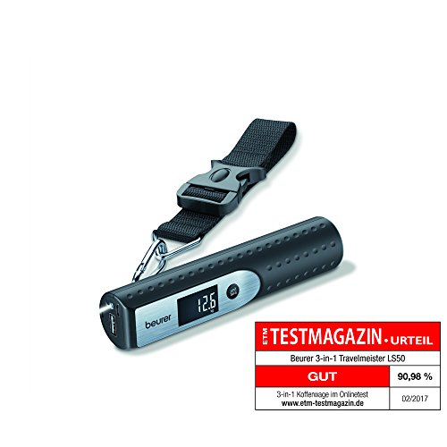 Beurer 732.18 LS 50 Travelmeister Kofferwaage, schwarz - 6