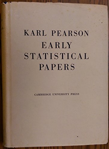 Karl Pearson's Early Statistical Papers