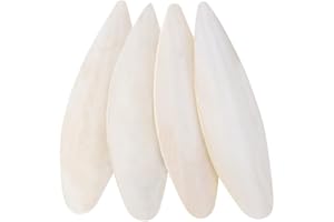 BESTOMROGH 4 Stück Sepiaschalen Premium,13-15cm Sepiaschalen für Schildkröten Sepia Schalen für Vögel Reptilien Schildkröten Bartagamen und Schnecken u Mineralversorgung Blisterpackung