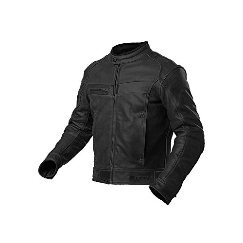 AGV Sport Motorbike Racing Leather Jacket For Men R-Tech Rusted Runner (50, Black)