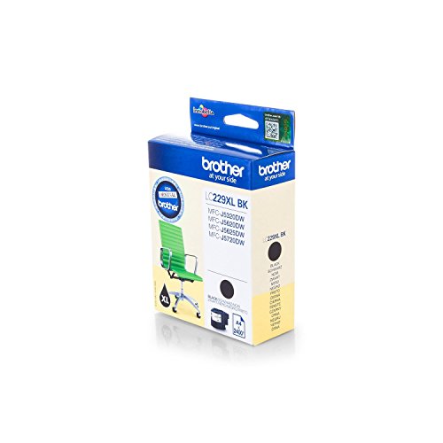 1x Original XXL Brother Tintenpatrone LC 229 LC229 LC-229 - Black - für MFC J 5320 DW - Leistung: ca. 2400 Seiten bei 5% Seitenabdeckung
