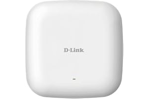 D-Link DAP-2610 Indoor PoE WiFi AC1300 Wave2 MU-MIMO Dual Band Access Point (bis zu 1300 Mbps kombiniert, 100/1000 Mbps Gigabit Port mit IEEE 802.3af PoE, WPA2 Enterprise, RADIUS, Nuclias Connect)