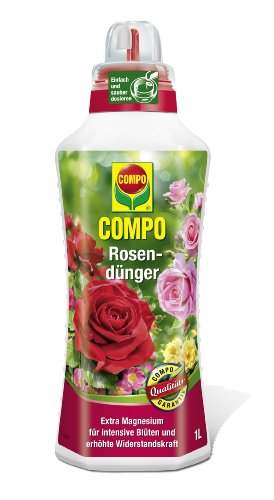 COMPO Rosendünger, flüssiger, mineralischer Spezial-Blumendünger für alle Rosen, 1 l