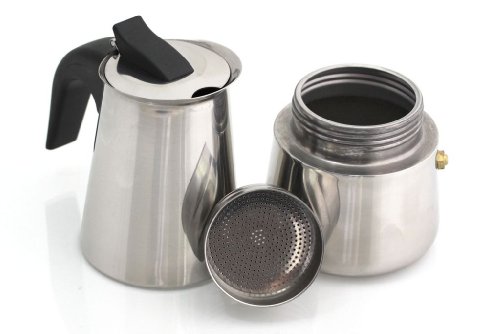 Edelstahl Espressokocher Espresso Maker für den perfekten Cafe Genuss - 3