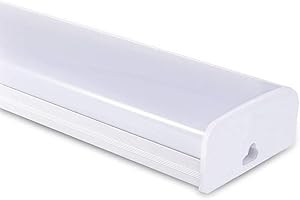 Viugreum 60cm Tubo led integrado 30W,Tubo Fluorescente 3000LM,6500K (Blanco frío),Regleta led IP64, LED Mueble Luz, Fábrica Hotel Escuela Familia Garaje Balcón Oficina.