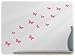 wallfactory - wall decal - 15 great Butterflies (S2XS) in soft pink