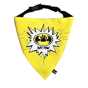 Lana Paws BatPaw Superdog Dog Bandana/Dog Scarf, M-L