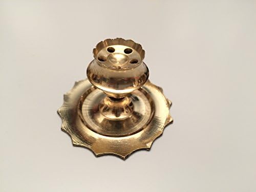 BRASS INCENSE STICK HOLDER STAND - REAR POJA BRASS DHOOP STAND HINDU POJA STAND