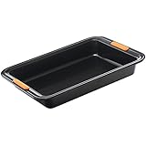 Le Creuset - Molde rectangular de acero al carbono, 33 cm, color negro