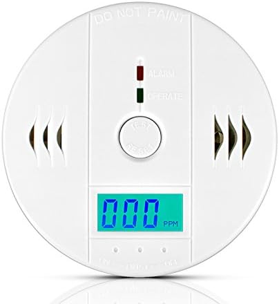Carbon Monoxide Alarm Sensor CO Monitor Detector with Digital LCD Display for Home, Hotel, Office 10 Year- EN 50291 Certified-Magichome