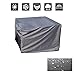 Produktbild FQJYNLY Gartenmöbel Abdeckung Regenschutz Staubdicht 420D Oxford Tuch Rechteckige Tischdecke Terrassenüberdachung Ausrüstung, 24 Größen (Color : Gray, Size : 315x160x70CM)