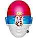 Produktbild Celebrity Cutouts Serbia 5 Pack Worldcup 2018 Maske aus Pappe
