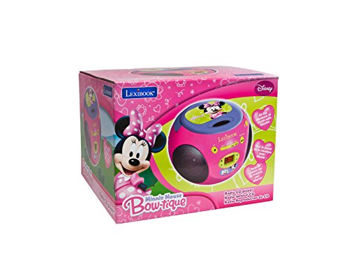 Imagen 1 de Lexibook RCD102MN - Reproductor de CD y radio con diseño de Minnie Mouse, color rosa (importado)