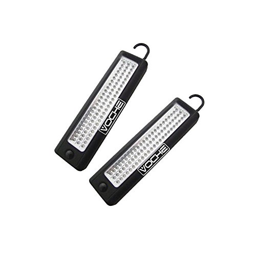 Pack of 2 Voche Superbright 72 LED Magnetic Worklight Inspection Lamp Torches