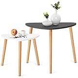 Una Mesa Ideal y Elegante de Estilo Escandinavo para Comedor, Salón, Baño o Cocina, Muy Cómoda, Esta Mesa También Sirve de Mesita de Noche. Resistente al Contacto con el Agua y Calidad del Material de Alta Duración.