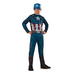 Avengers Capitán América Classic Civil War Disfraz para niños, M (Rubie’S 620580)