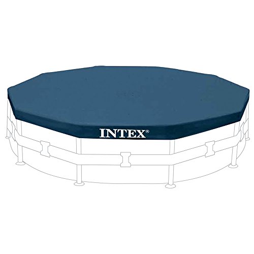 Intex Abdeckplane für Metal Frame Pool, schwarz, Ø 366 cm, Überhang 25 cm - 2