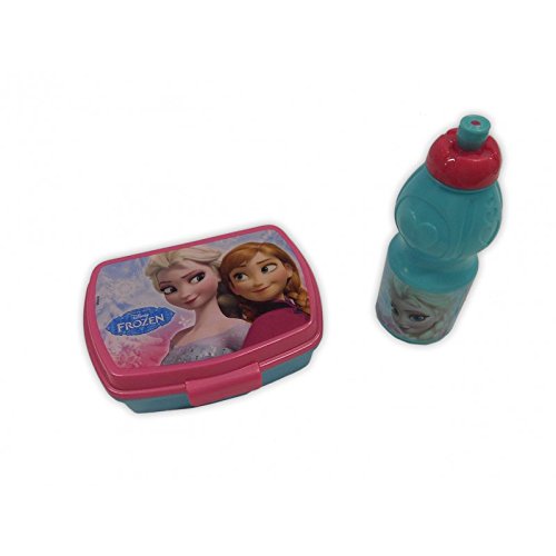 Lunchbox / Brotbüchse und Trinkflasche / Sportflasche Disneys Frozen Elsa und Anna - 4