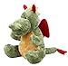 Produktbild Inware 8797 - Kuscheltier Drache Feurio, grün, sitzend, 24 cm, Schmusetier, Plüschtier