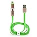 Produktbild Original iProtect® USB 2 in 1 Ladekabel u Datenkabel mit Micro USB Anschluss + neuem Apple Anschluss - für iPhone 6, 6s, SE, 5 5s 5c, iPod Touch 5G, iPad Mini + mini 2, iPad Air + Air 2, Samsung Galaxy, HTC, LG, Sony Xperia, Nokia Lumia, Motorola etc. in Grün Kupfer