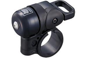 CatEye Oh-1500 Nido Bell Black Bike Bell Bicycle Bell with Loud Crisp Clear Sound, Road and Mountain Bike Bell Adults Kids