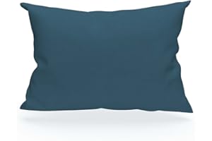 Soleil d'Ocre skaleczenie poduszka, Bawelna, Niebieski, 50 x 70 cm