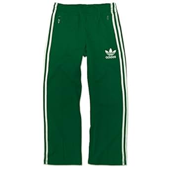 adidas Originals Europe tp Beckenbauer Tracksuit Bottoms Sports Pants Green White - Green, L 