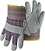 Price comparison product image Boss Co Kids Leather Cuff Glove Gray Gray Pack Of 12 - 4094K