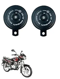 Znee Smart Motorcycle Horn Loud Sound Waterproof 12V 110DB (Set of 2) for Bajaj Discover 135