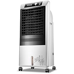 CYLQ Climatiseur Mobile，Portable Évaporatif Air Conditionné, 3 Vitesses du Ventilateur Et Minuterie, Maison Bureau Tranquille Ventilateur Froid 65W Blanc (Color : White)